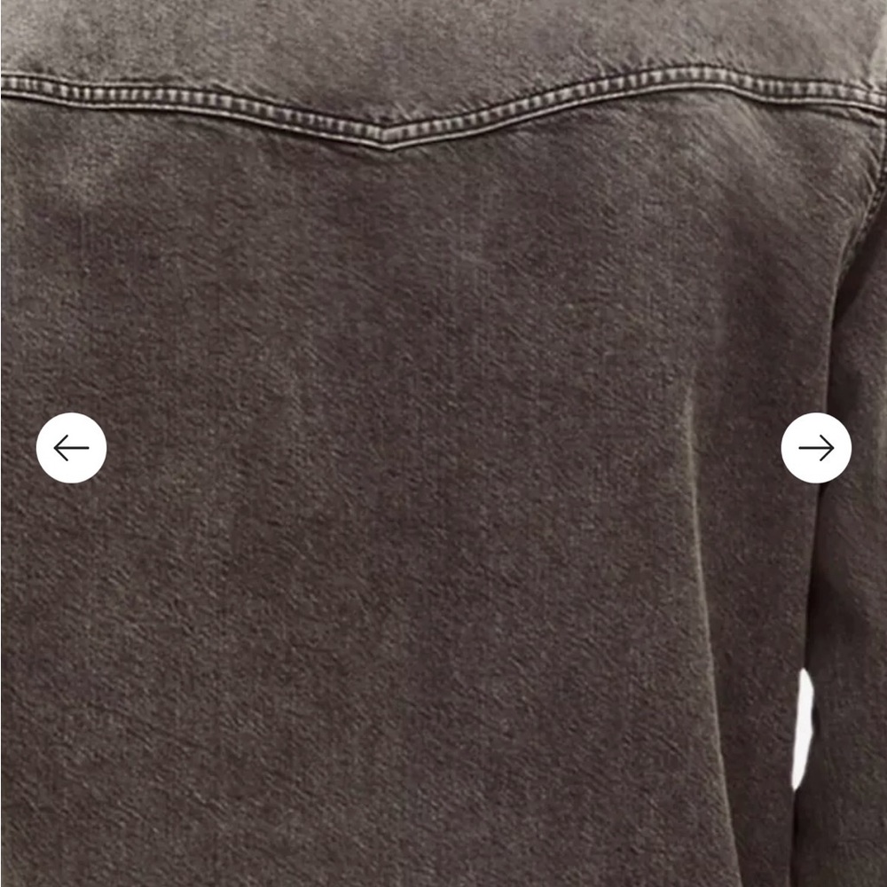 $310 Men’s Washed Black Denim over Shirt size small unisex nwt - Picture 3 of 6